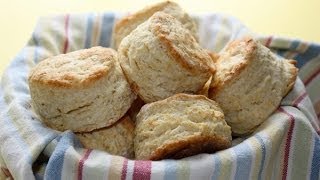 Buttermilk Biscuits from Scratch  Less Fat Easy Recipe [upl. by Niggem]