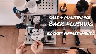 Back Flush Rocket Appartamento  Cleaning espresso machine [upl. by Janetta]