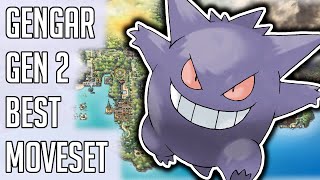 Gengar Gen 2 Best Moveset  Gengar Best Moveset Moves Pokemon Gold Silver Crystal [upl. by Adnyl156]