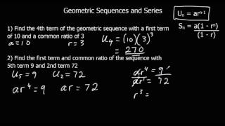 Geometric Sequences [upl. by Aiepoissac]