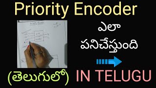 Priority Encoder in telugu  Digital electronicsSTLDBTECH DIPLOMA [upl. by Grayson]