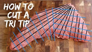 how to cut Tri Tip steak  Jess Pryles [upl. by Nivrad]