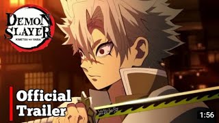 Demon slayer season 4 official trailer Hindi dubbed [upl. by Netsua]