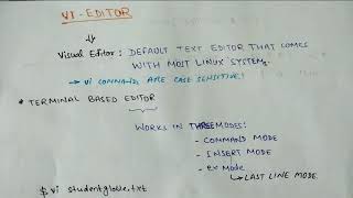 Lec 15 vi editor in details  Linux tutorial [upl. by Uticas45]