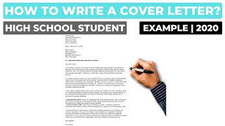 How To Write A Cover Letter For A High School Student  Example [upl. by Odrarebe]