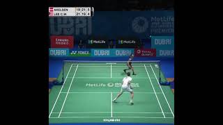 viktor axelsen flying vs lee chong wei [upl. by Auqenes909]