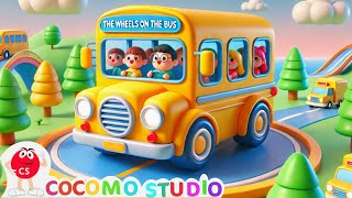 Wheels on the Bus  more Nursery Rhymes and Kids Songs  Cocomo Studio [upl. by Inimod]