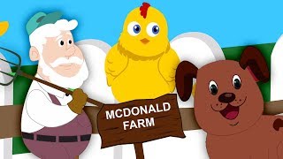 Stary MacDonald miał farmę  dźwięk zwierząt  piosenki dla dzieci  Old MacDonald [upl. by Anilem492]