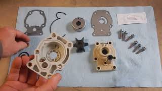 Evinrude e tec 30 water pump impeller replacement [upl. by Adel]