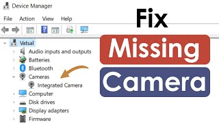 Camera missing in device manager windows 11 [upl. by Ahsyad]