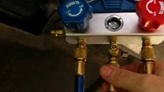 Part 2 How to properly charge an auto AC R134a refrigerant air conditioning system [upl. by Latouche]