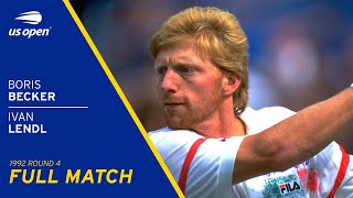 Boris Becker vs Ivan Lendl Full Match  1992 US Open Round 4 [upl. by Boser]