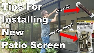 How To Replace Patio Screen [upl. by Nadabus]