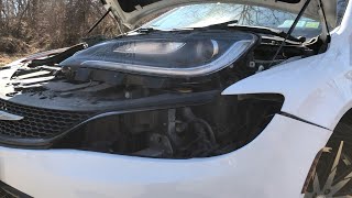 How To Remove The 2015 Chrysler Headlight Assembly [upl. by Mechelle409]