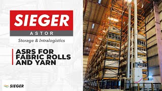 Automatic Storage amp Retrieval Systems  ASRS for Fabric Rolls and Yarn [upl. by Garges]