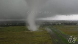 Insane Drone flies 360 around tornado from a few feet away Baytown Tx Tropical Storm Imelda [upl. by Crista]