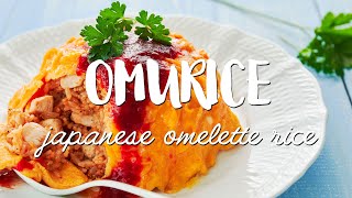 EASY Omurice Recipe オムライス How to Make Japanese Omelette Rice [upl. by Baggs]