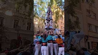 Castellers del Poble Sec  4d7a 1  Diada de Tardor 10XI24 [upl. by Parent381]