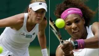 Wimbledon 2012 Ladies Final Serena Williams VS Agnieszka Radwanska [upl. by Nadnarb]