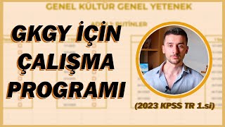 95 Puan Almamı Sağlayan GKGY Çalışma Programım Hazır KPSS Programı kpss2024 dgs ales [upl. by Manthei]