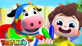 Learn Colors with Lola the Cow  La Vaca Lola  Colors Song  Nursery Rhyme amp Kids Song  Yes Neo [upl. by Loos]