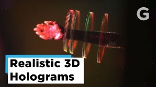 Floating 3D Holograms Printed With Light [upl. by Eerrehc]