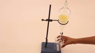 Separation of Immiscible Liquids  Demonstration [upl. by Hekker]