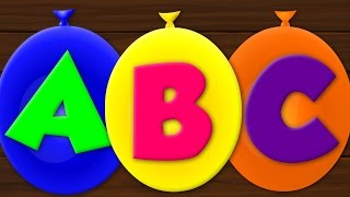 Learn Abc with Balloons  Learn Alphabets  nursery rhymes  kids learning [upl. by Tracay]