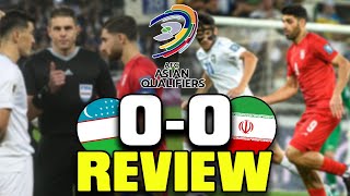 Uzbekistan vs Iran FIFA World Cup 2026 Asian Qualifiers  Match Review amp Reaction [upl. by Yreffej517]