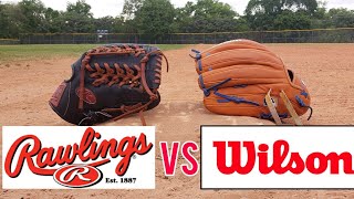 Wilson A2000 vs Rawlings Heart of the Hide [upl. by Licec660]