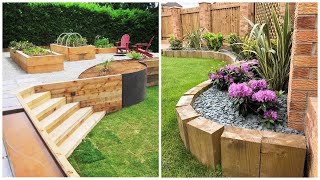 Over 40 beautiful wooden retaining walls Landscaping ideas [upl. by Ahsead168]