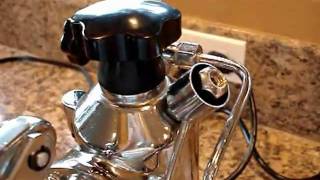 Adjustable pressure relief valve on La Pavoni premillenium for controlling temperature [upl. by Nirmak]