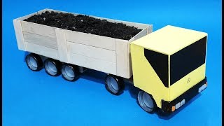 Como hacer un camion trailer con materiales de reciclaje [upl. by Anneh484]