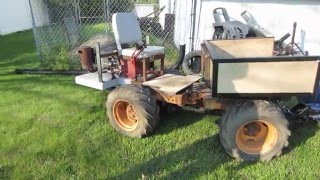 homemade articulating 4x4 tractor [upl. by Einnil]