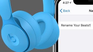 How to Rename Your Beats Headphones Solo3 Beats Solo Pro Beats Studio 3 Powerbeats ProBeats X [upl. by Inalaeham]