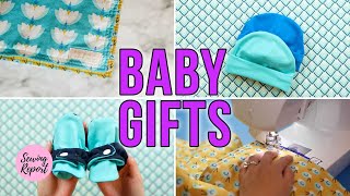 Easy Baby Gift Ideas 🍼 5 Free Sewing Patterns  Tutorials [upl. by Aym]