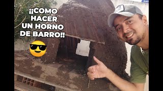 Como hacer un Horno de barro [upl. by Hakaber]