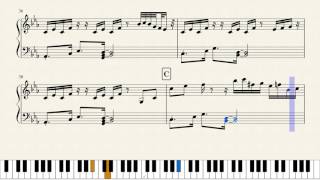 Marian Hill  Down  Piano cover  Free Sheet music and tutorial Apple Airpods song with impro [upl. by Ilah]