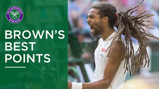 Dustin Browns Top 50 points vs Rafael Nadal at Wimbledon [upl. by Gian]