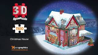 Eurographics Christmas House 3D Puzzle  Instructions [upl. by Irrem852]