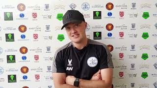 POST MATCH INTERVIEW Ilfracombe Town H JWL Aug 31 [upl. by Ewnihc]