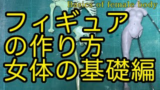 【フィギュア制作講座】抑えておきたい女体の作り方【素体造形】How to make a female body figureDIY [upl. by Suivatna411]