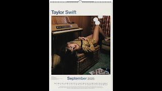 Taylor Swift OFFICIAL  2025 Poster Wall Calendar BrownTrout  Music Pop Singer Songwriter Celebrity [upl. by Aissela]