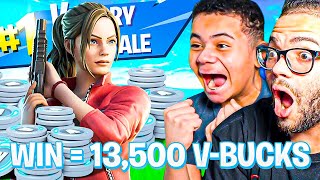 Kaylen Plays Fortnite for 13500 VBUCKS and WINS [upl. by Faxan]