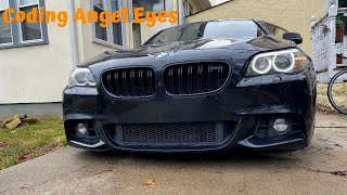 Coding BMW Angel Eyes Using BIMMERCODE [upl. by Llerrad177]