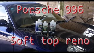 Porsche 996 Soft Top Restoration Using Renovo Products [upl. by Hanna]