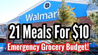 HOW TO EAT FOR 10 A WEEK  Emergency Grocery Budget Haul amp Cheap Easy Meal Ideas  Julia Pacheco [upl. by Torie]