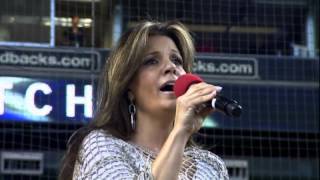 National Anthem  Sung by Jennifer Benson  Az DiamondBacks Game  7713 [upl. by Atinra]