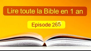 Toute la Bible en 1 an EP 265 Jérémie 12 à 14 et 2Corinthiens 7 à 8 [upl. by Yttam]