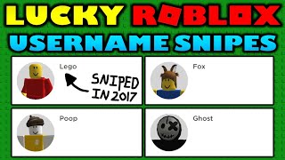 Lucky Roblox players sniped insane usernames in 2020 [upl. by Manwell]